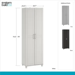 24" Welby Utility Storage Cabinet White - Room & Joy -Room & Joy GUEST 3ea2bf72 4313 436c 8568 018aa75a0438