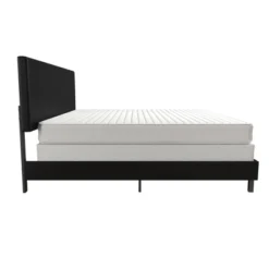King Jena Faux Leather Upholstered Bed Black - Room & Joy -Room & Joy GUEST 3f2380ac eee2 4f6d a069 3d96886ee8f5