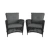 2pk Steel Woven Wicker Lounge Chairs With Cushions - Black/Gray - Room & Joy 1 2pk Steel Woven Wicker Lounge Chairs With Cushions - Black/Gray - Room & Joy -Room & Joy GUEST 409abdd8 f25e 4446 8ef8 524bce5f1091