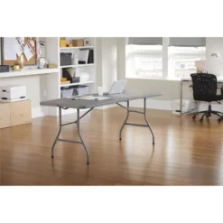 6" Blow Mold Centerfold Table Gray - Room & Joy -Room & Joy GUEST 469336d9 df6a 431c 8b9b 62314b366d5d