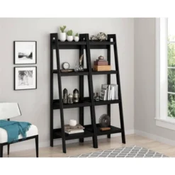 Room & Joy 14 Viewfield 4 Shelf Ladder Bookcase Bundle - Room & Joy