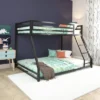 Twin/Full Max Metal Bunk Bed Black - Room & Joy -Room & Joy GUEST 49901b48 21dd 45be ba68 d5485d3009ba