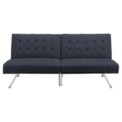 Eve Velvet Upholstered Convertible Futon - Room & Joy -Room & Joy GUEST 4aa3627f a201 4379 b758 ef1c51bd364c