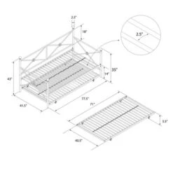 Twin Laura Twin Daybed Gold - Room & Joy -Room & Joy GUEST 4c8201c1 6dca 4351 8493 3a41aef3034f