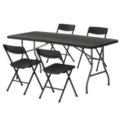 30" Fold-In-Half Blow Molded Folding Table - Room & Joy 18 30" Fold-In-Half Blow Molded Folding Table - Room & Joy -Room & Joy GUEST 4efbd9d9 5c3d 4658 9e75 e3f59d015e41