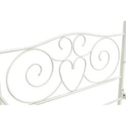 Twin Clara Metal Bed White - Room & Joy -Room & Joy GUEST 4f0c08b9 d9fc 403e ba27 da0a63bb083a