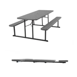 6' Intellifit Folding Blow Mold Rectangle Picnic Table - Room & Joy 15 6' Intellifit Folding Blow Mold Rectangle Picnic Table - Room & Joy -Room & Joy GUEST 4f21589d ad1b 4250 a974 a92c37b88ffd