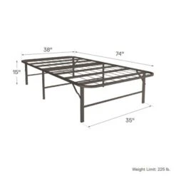 Room & Joy Twin Emmerson Metal Platform Bed & Mattress Foundation Black -Room & Joy GUEST 4fd283b8 381b 4a88 a5a9 ca8dc62f1819