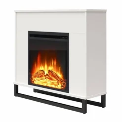 Faris Fireplace Mantel White - Room & Joy -Room & Joy GUEST 50527be4 4161 42a4 89b9 6e18eb3465bc