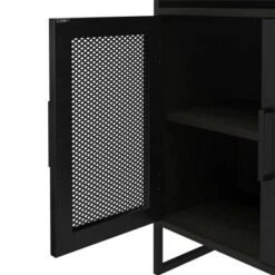 Pacer Storage Cabinet Black Oak - Room & Joy -Room & Joy GUEST 51367835 1317 4390 9878 475e7feb39bc