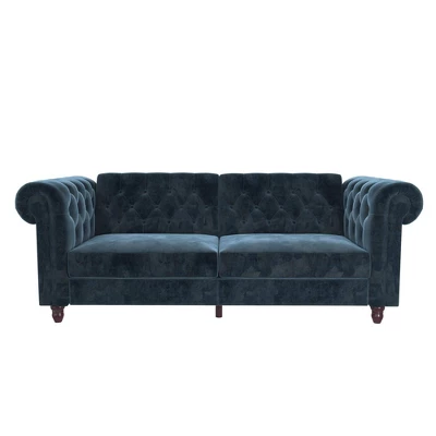 Finnley Velvet Upholstered Sofa Futon - Room & Joy 15 Finnley Velvet Upholstered Sofa Futon - Room & Joy - Image 13