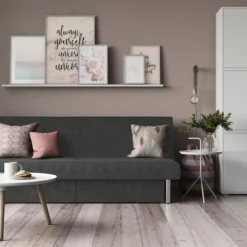 Saddie Futon With Storage Drawers Gray - Room & Joy -Room & Joy GUEST 552621d4 39c5 4810 8958 7acf04c0af54