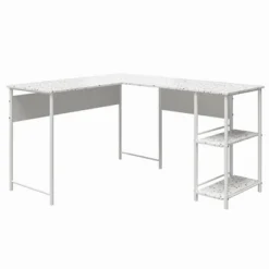 Woodbury L Desk Terrazzo - Room & Joy -Room & Joy GUEST 5705ae99 98d8 4e13 94d2 6407271fb6c3