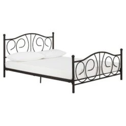 Queen Vanessa Metal Bed Bronze - Room & Joy -Room & Joy GUEST 57c673e7 e133 4f13 914f 027d0e92bd10