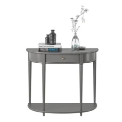 Aurora Half Moon Console Table Gray - Room & Joy -Room & Joy GUEST 57d72022 e482 4c1d ad80 91bb97ea82f4