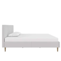 Venus Tufted Upholstered Bed Gray Linen - Room & Joy -Room & Joy GUEST 5ca2a27c 9e21 437e be18 3a2f96752ab7