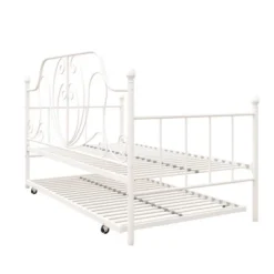 Twin Leila Metal Daybed And Trundle White - Room & Joy -Room & Joy GUEST 5d0e1411 357d 4cad ab40 cc6da549ddf8