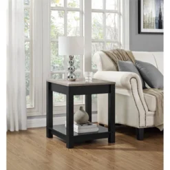 Paramount End Table Black/ Sonoma Oak - Room & Joy -Room & Joy GUEST 5d3c3d0b c290 47d7 a45b 8a5920130839