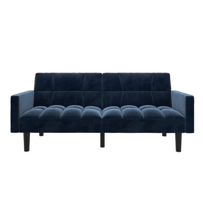 Holly Convertible Sofa Sleeper Futon With Arms - Room & Joy 13 Holly Convertible Sofa Sleeper Futon With Arms - Room & Joy - Image 11