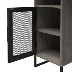 Pacer Single Pedestal Computer Desk Gray Oak - Room & Joy -Room & Joy GUEST 5f9d838d dc84 4b03 a419 7b2a9ae5e5cc