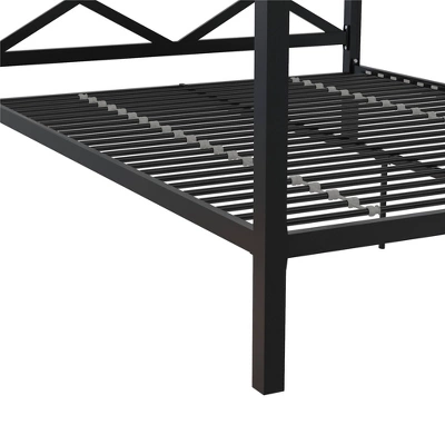 Dax Metal Canopy Bed Black - Room & Joy 10 Dax Metal Canopy Bed Black - Room & Joy - Image 8