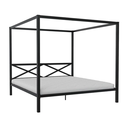 Dax Metal Canopy Bed Black - Room & Joy 14 Dax Metal Canopy Bed Black - Room & Joy - Image 12