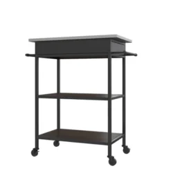 Reida Industrial Kitchen Cart Brown - Room & Joy -Room & Joy GUEST 650ee4c8 b59b 4f51 b6d8 6e1fed8cea84