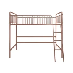 Twin Kaila Metal Loft Bed Rose Gold - Room & Joy -Room & Joy GUEST 67ab7b32 5c9d 4092 a042 429188118c1b
