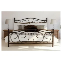Queen Vanessa Metal Bed Bronze - Room & Joy -Room & Joy GUEST 68322a02 110e 4f22 b9c3 24905d98b93c