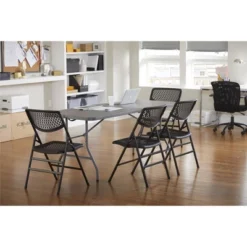 6" Blow Mold Centerfold Table Gray - Room & Joy -Room & Joy GUEST 6896237d 65ac 4266 aec3 bbe4aba97d68