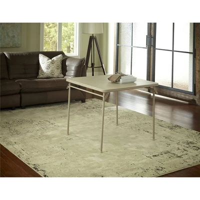 34" Vinyl Top Folding Table - Room & Joy 4 34" Vinyl Top Folding Table - Room & Joy - Image 2