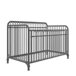 Room & Joy Emma 3-in-1 Convertible Metal Crib JMPA Certified - Gray -Room & Joy GUEST 6a3725b1 8619 43a2 afaa 51674594bcea