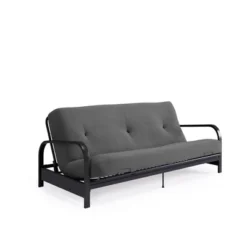 Full Axton Metal Arm Futon Frame With Mattress - Room & Joy -Room & Joy GUEST 6b21b204 c120 4f6c b9ca 9159a3040e29
