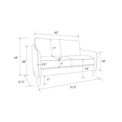 Penny 2 Seater Loveseat Sofa Green Velvet - Room & Joy -Room & Joy GUEST 6d11c2b7 cfb2 4f0e a08d 74114066a7b8