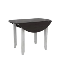 3pc Jacy Drop Leaf Round Dining Table And Chair Set Brown/Oyster - Room & Joy -Room & Joy GUEST 6d7048fb a204 44e7 bcb8 70959c75b248