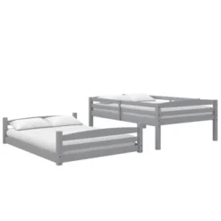 Full Over Full Alaina Floor Wood Bunk Bed - Room & Joy -Room & Joy GUEST 70436b58 8a8c 4a4f 82a6 ced08a5225a7