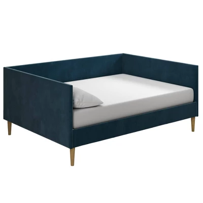Full Fabio Velvet Mid Century Daybed - Room & Joy 11 Full Fabio Velvet Mid Century Daybed - Room & Joy - Image 9