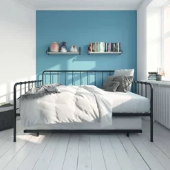 Full Avery Metal Daybed And Twin Trundle - Room & Joy -Room & Joy GUEST 7623a7c6 8746 4893 ba19 0d8c3a94415b