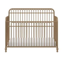 Room & Joy 30 Room & Joy Luna 3-in-1 Convertible Metal Crib JMPA Certified - Gold