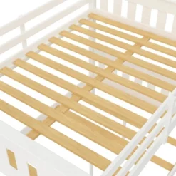 Full Over Full Petty Wood Bunk Bed With USB Port - Room & Joy -Room & Joy GUEST 76cbf9e6 a75e 4f93 a485 0713a6f2800a