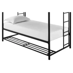 Twin Betony Bunk Bed With Storage Bins Black - Room & Joy -Room & Joy GUEST 7de4655e f7c6 42ff ba65 b8ed57d41be2