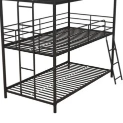 Triple Twin Zeke Metal Bunk Bed - Room & Joy -Room & Joy GUEST 7f3c4eba 5584 4895 aeeb 96bd2331c374