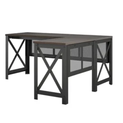 Haskell L Desk With Lift Top Walnut - Room & Joy -Room & Joy GUEST 801f6ed7 39e9 4ff5 913b 7f39202e22c8