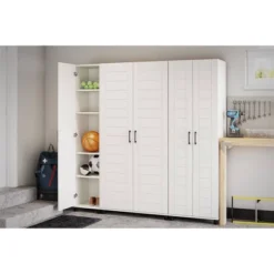 Portford 36" Wide 2 Door Shiplap Cabinet White - Room & Joy -Room & Joy GUEST 81accef8 6ecc 44c6 915f 2b688e6c132b