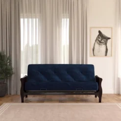 Full Brayden Wood Arm Futon Frame Espresso - Room & Joy -Room & Joy GUEST 8340e411 fffe 496d a26e 56dbed67678b