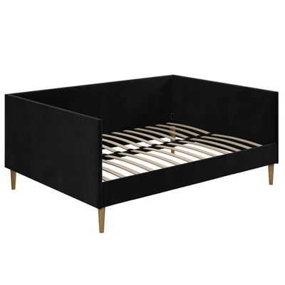 Full Fabio Velvet Mid Century Daybed - Room & Joy 5 Full Fabio Velvet Mid Century Daybed - Room & Joy - Image 3
