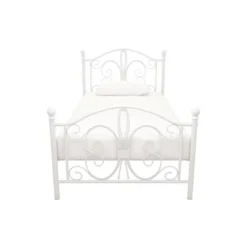 Twin Kids' Bombay Metal Bed White - Room & Joy -Room & Joy GUEST 87b8d0c6 7266 4a3c 86cb 83b88000ed40
