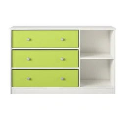 Elannie Avenue Wide Dresser With 3 Fabric Bins - Room & Joy -Room & Joy GUEST 87ed0a8d c783 49b4 bc82 22dd609bda01