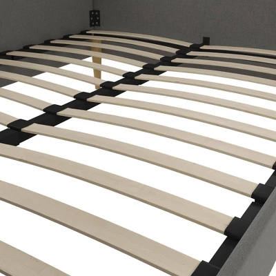 Queen Fabio Mid-Century Daybed Queen Gray Linen - Room & Joy 7 Queen Fabio Mid-Century Daybed Queen Gray Linen - Room & Joy - Image 5