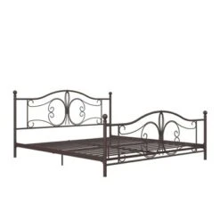 King Bellatrix Industrial Modern Metal Bed - Room & Joy -Room & Joy GUEST 8a1f1366 aecf 4f4a 897f 3bae66a4d2d5